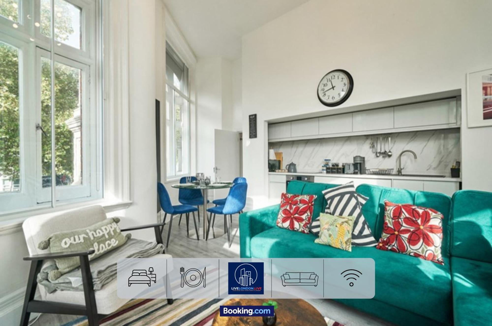 Last-Minute Specials L Sleeps Up To 4 Guests L One-Bedroom Apartment With King Bed And High Ceilings Near Camden By Live London Short Lets & Serviced Accommodation Exteriör bild